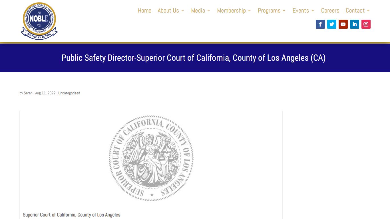 Public Safety Director-Superior Court of California, County of Los ...